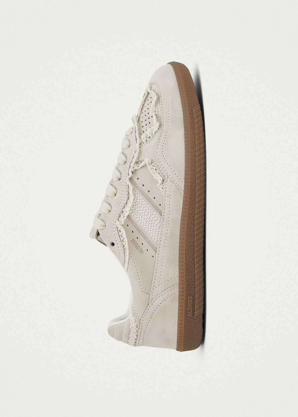 Tb.490 Crochet Cream Leather Sneakers - Image 4