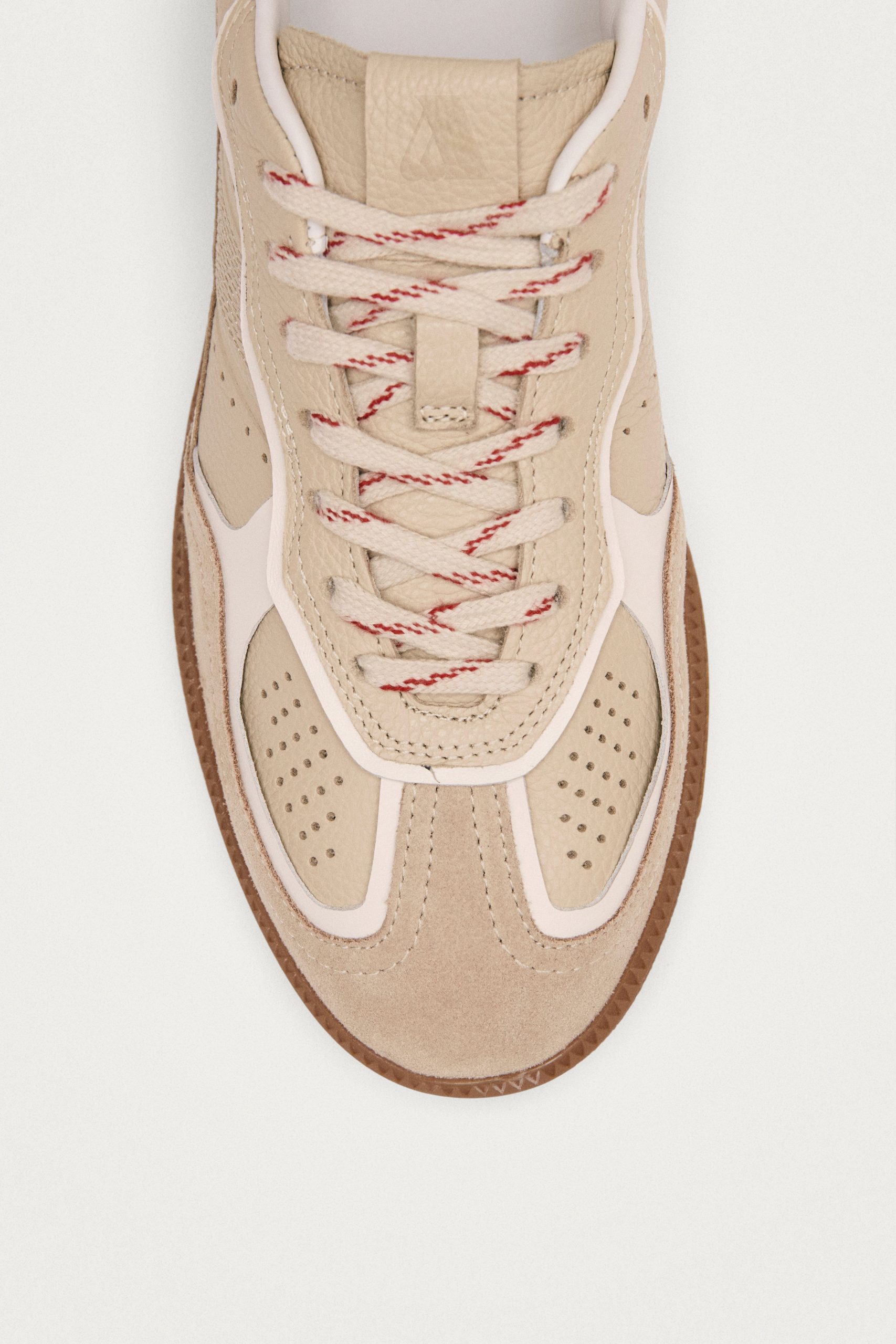 Tb.490 Rife Grain Cream Leather Sneakers - Image 7
