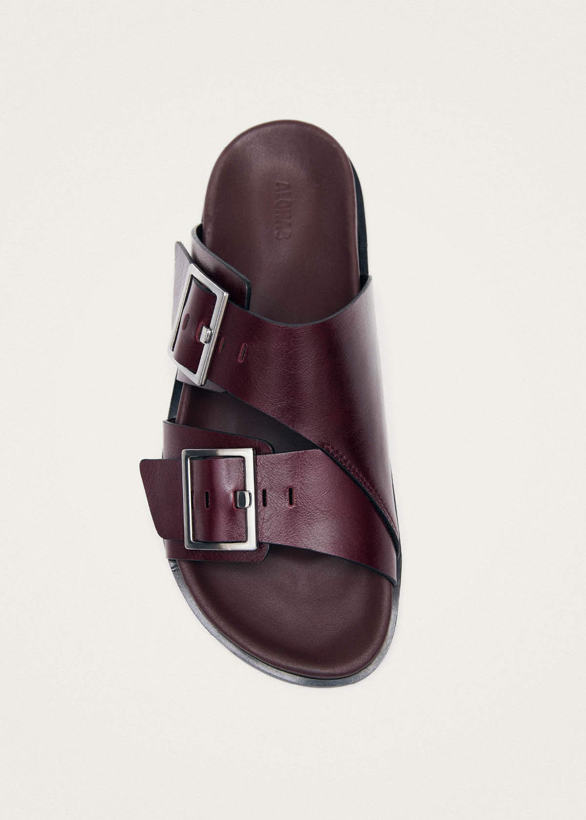 Alba Rift Burgundy Leather Sandals - Image 5
