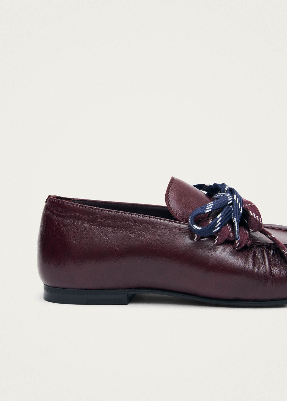 Aven Lace Rift Burgundy Leather Loafers - Image 7