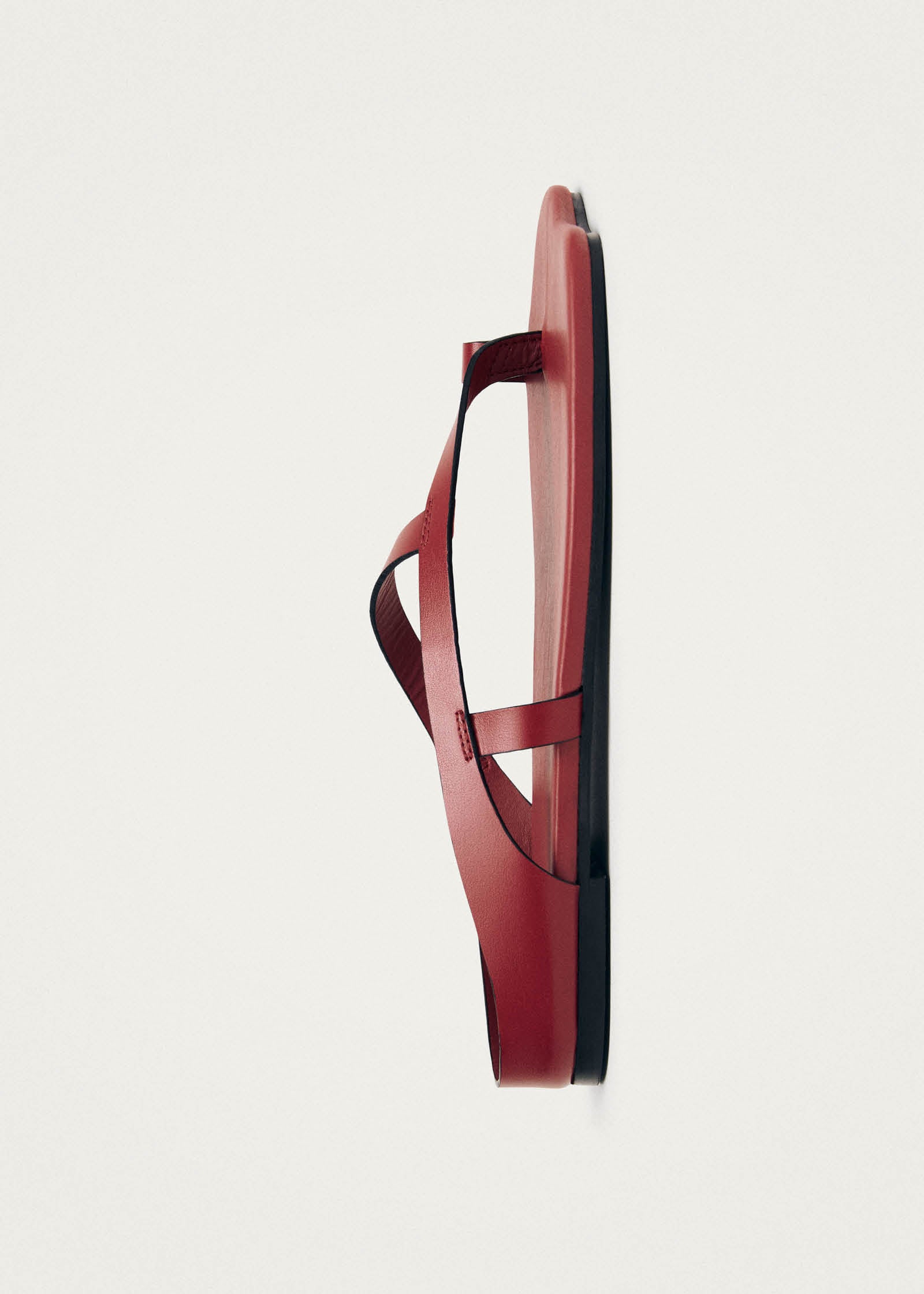 Dawn Red Leather Sandals - Image 4