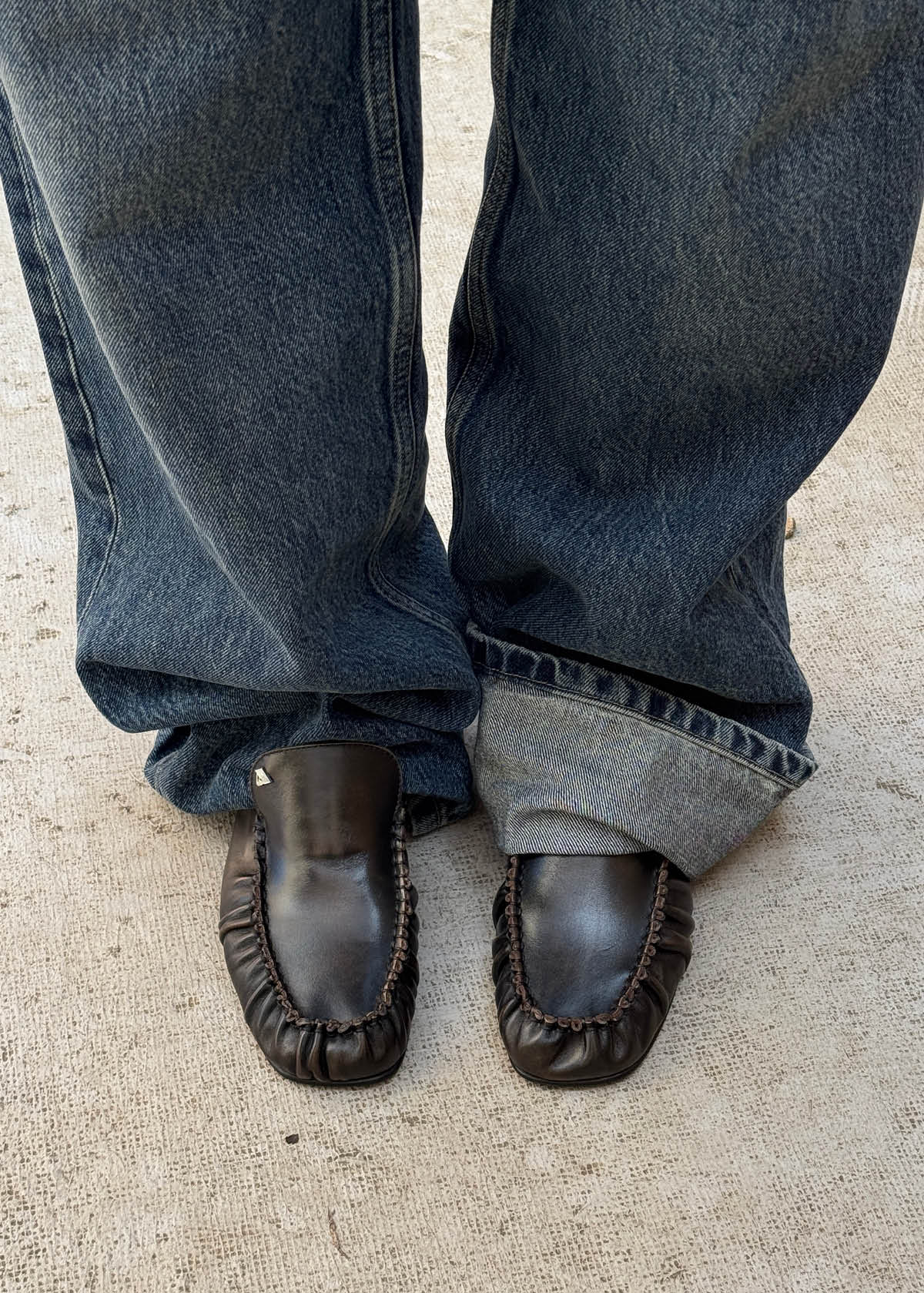 Gabe Vintage Effect Brown Leather Loafers - Image 2