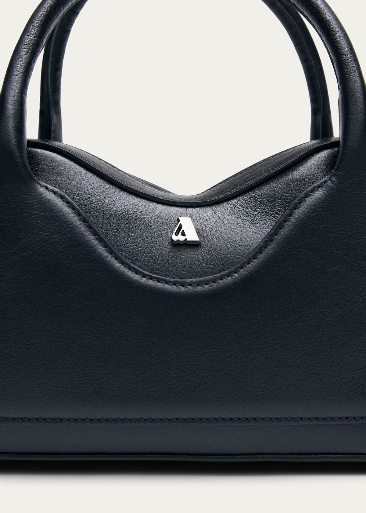 Hilma Mini Black Leather Bag - Image 6