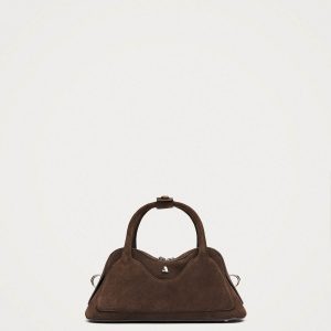 Hilma Mini Suede Brown Leather Bag