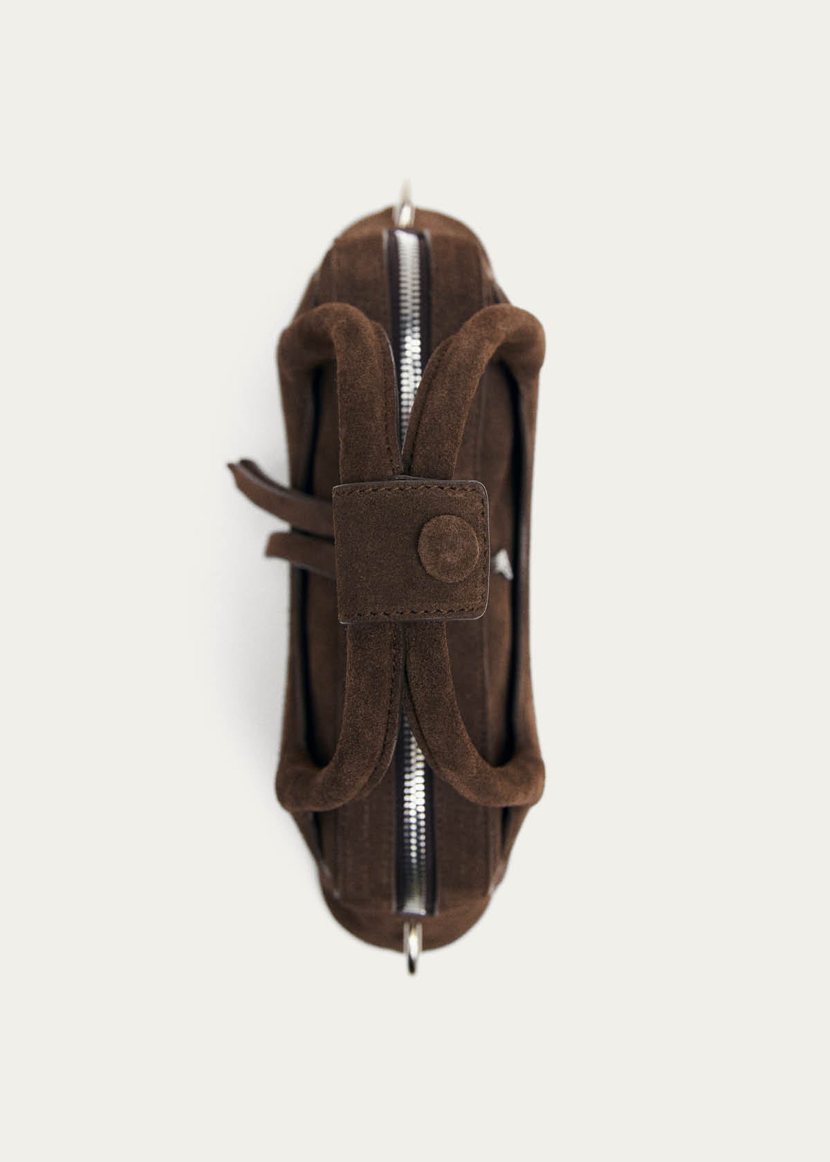 Hilma Mini Suede Brown Leather Bag - Image 7
