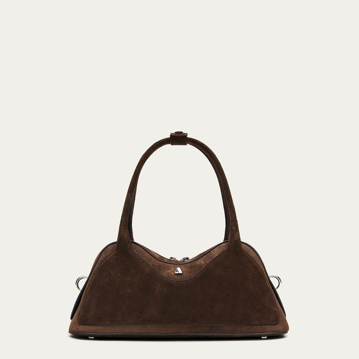 Hilma Suede Brown Leather Bag - Image 3