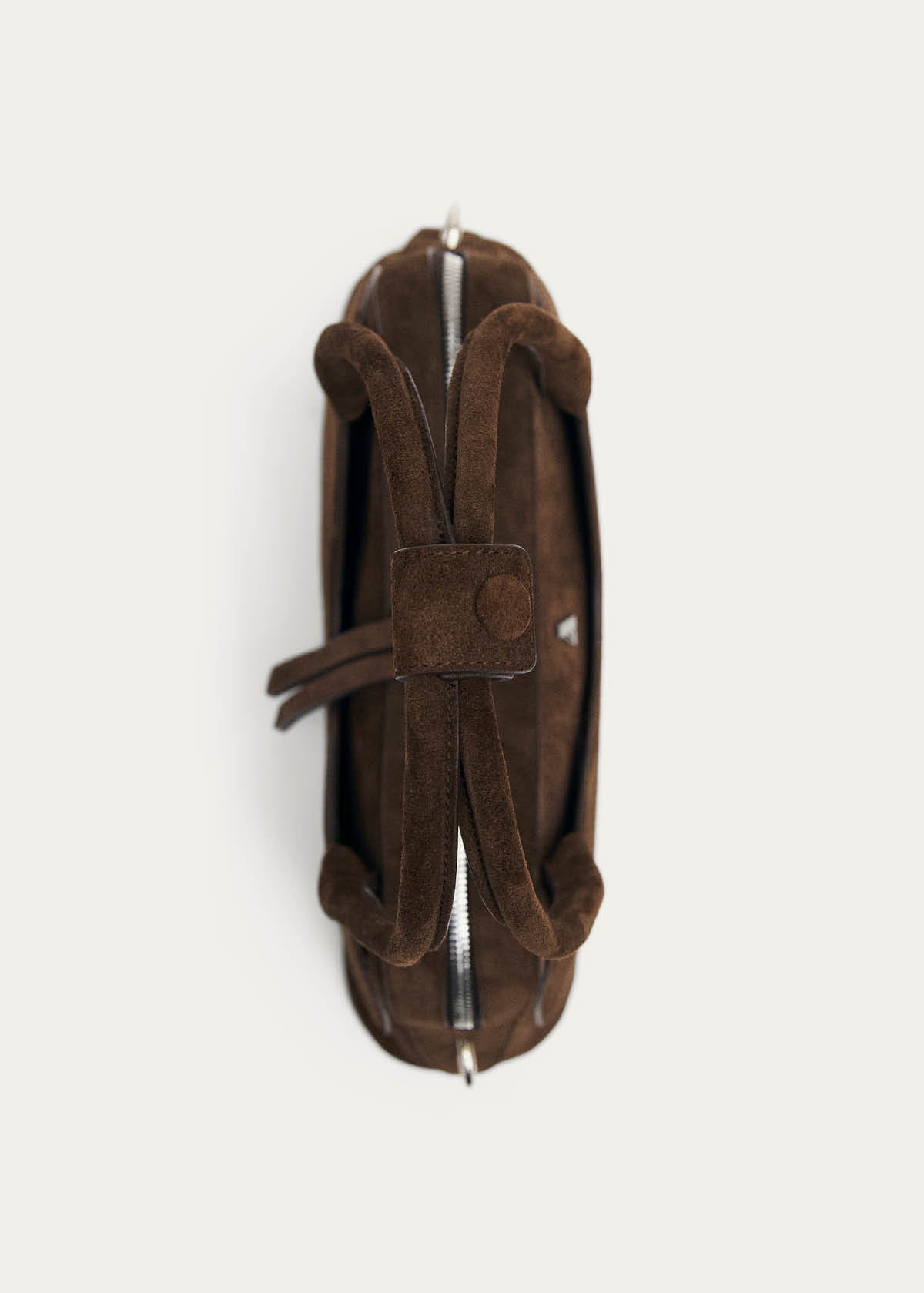 Hilma Suede Brown Leather Bag - Image 7