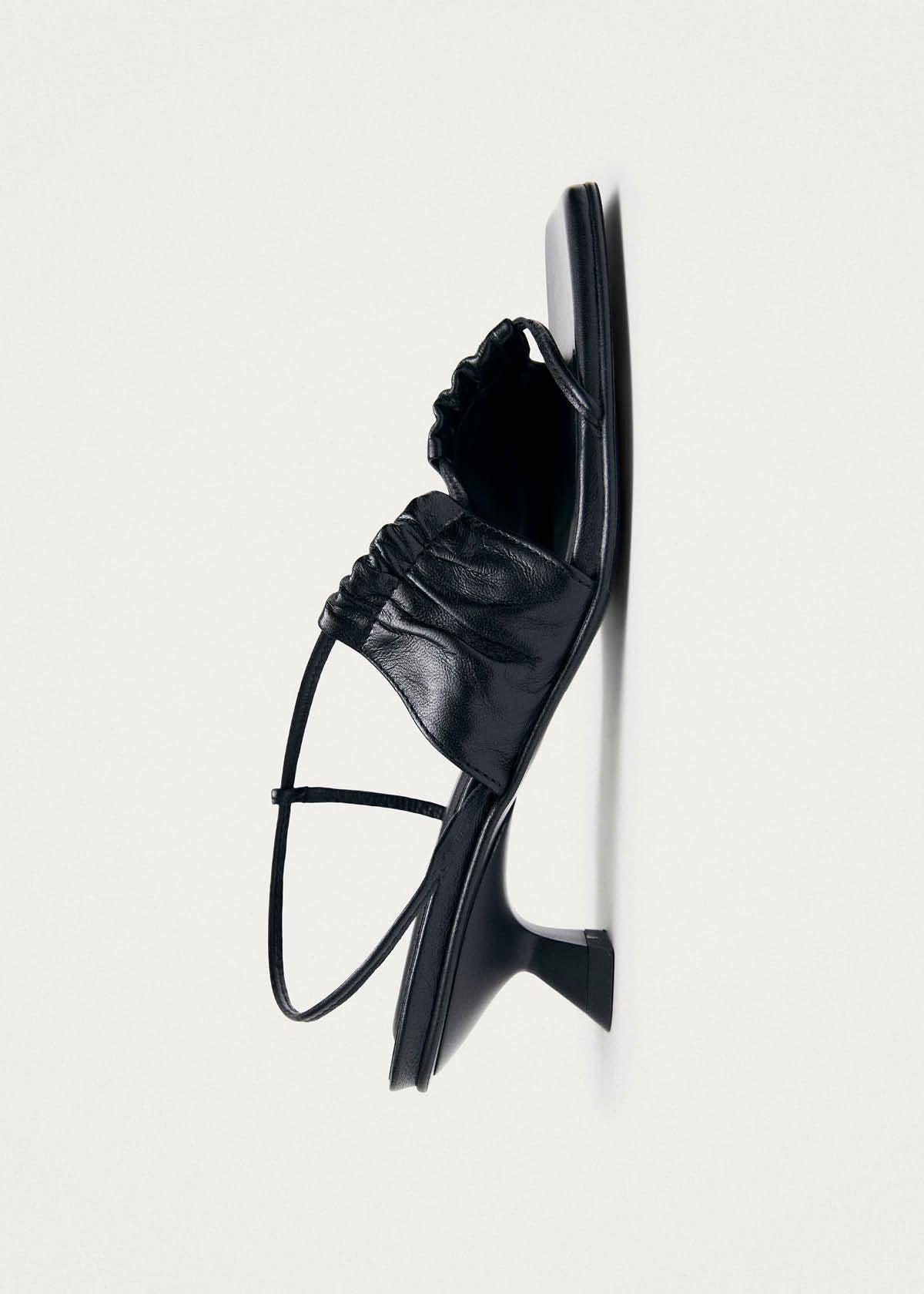 Juniper Black Leather Sandals - Image 4