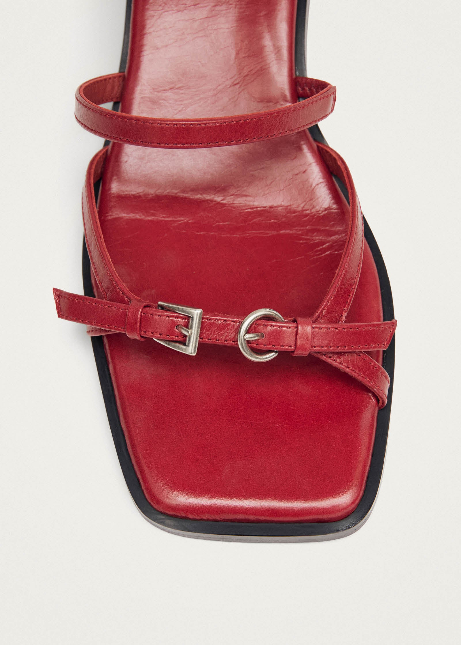 Liko Rift Red Leather Sandals - Image 6