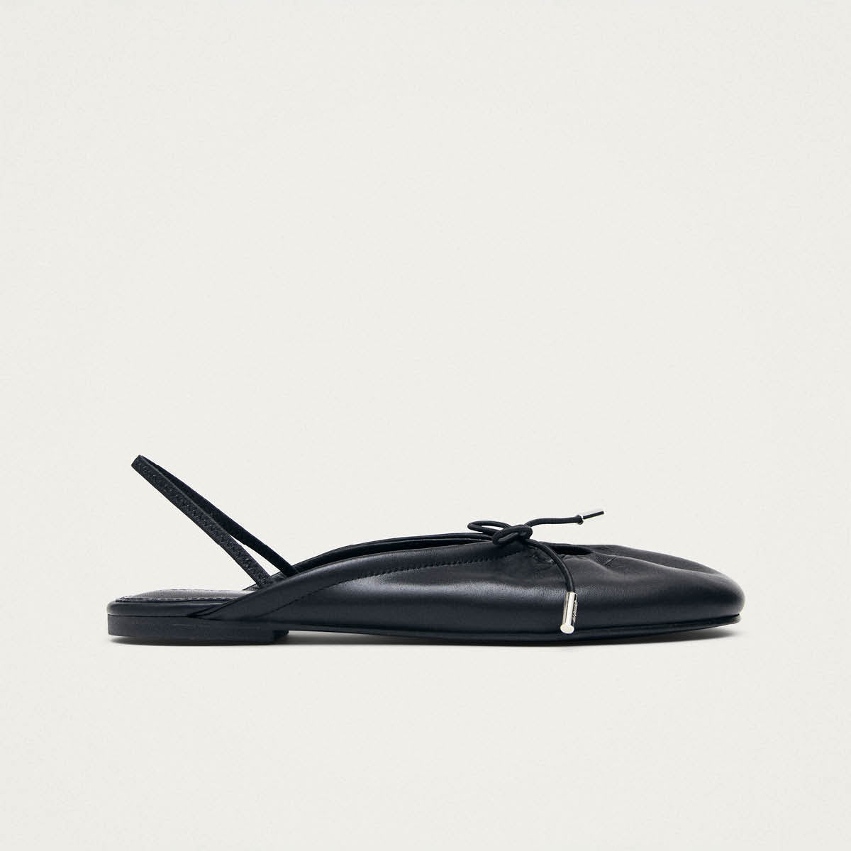 Oli Black Leather Ballet Flats - Image 3
