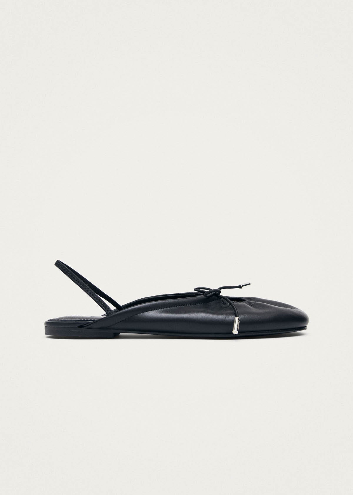 Oli Black Leather Ballet Flats - Image 4