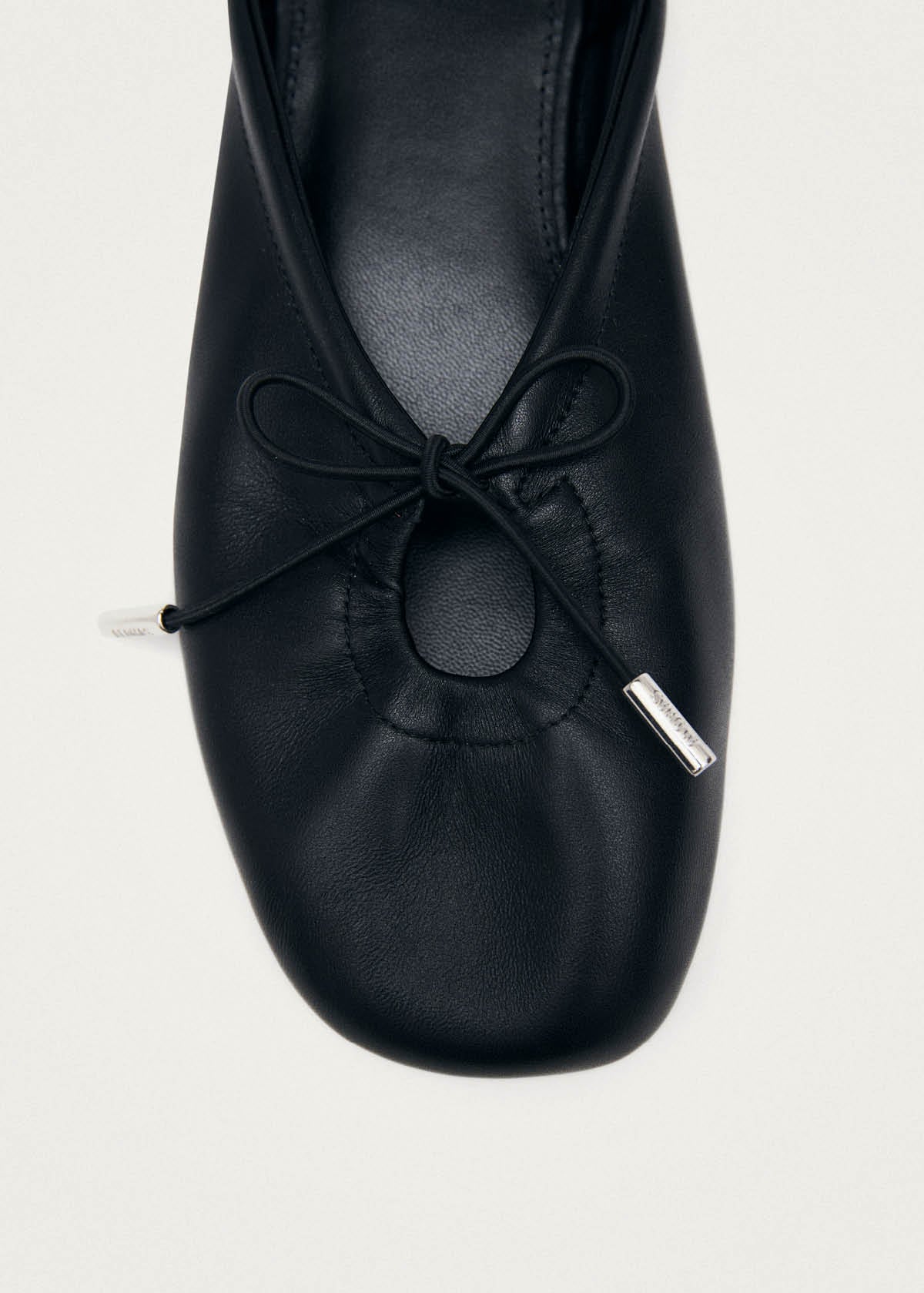 Oli Black Leather Ballet Flats - Image 6
