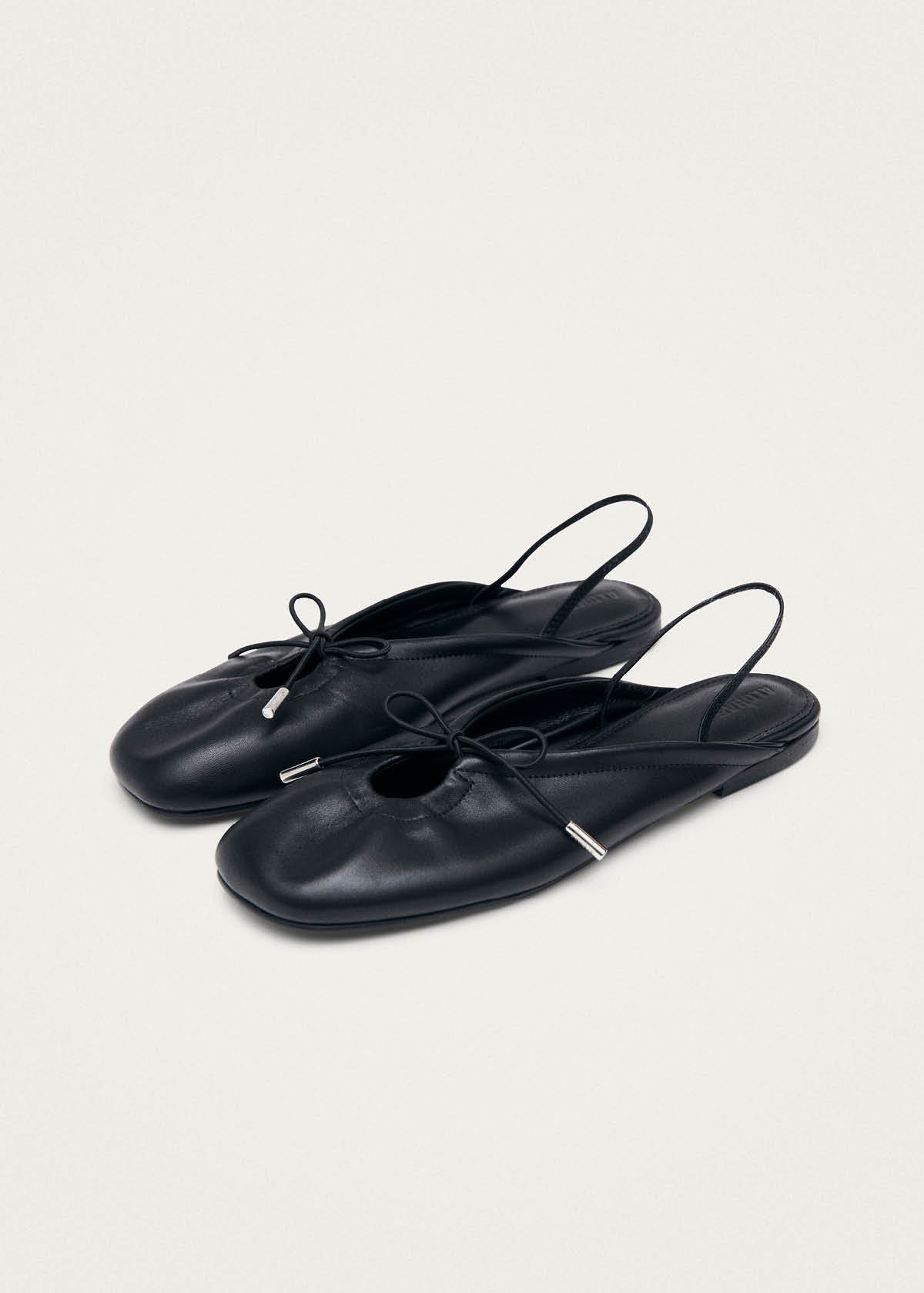 Oli Black Leather Ballet Flats - Image 5