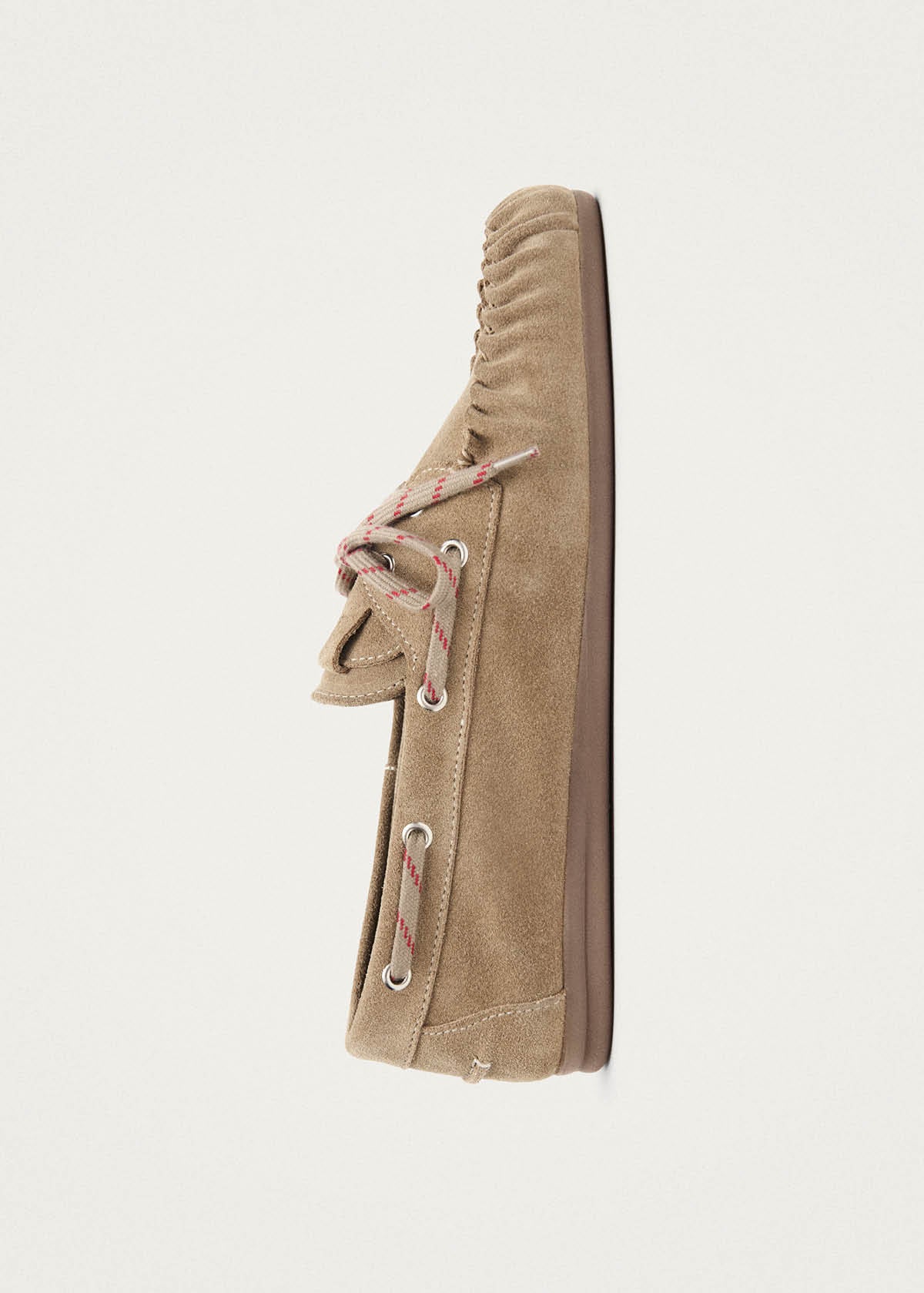 Rowan Sporty Suede Beige Leather Loafers - Image 4