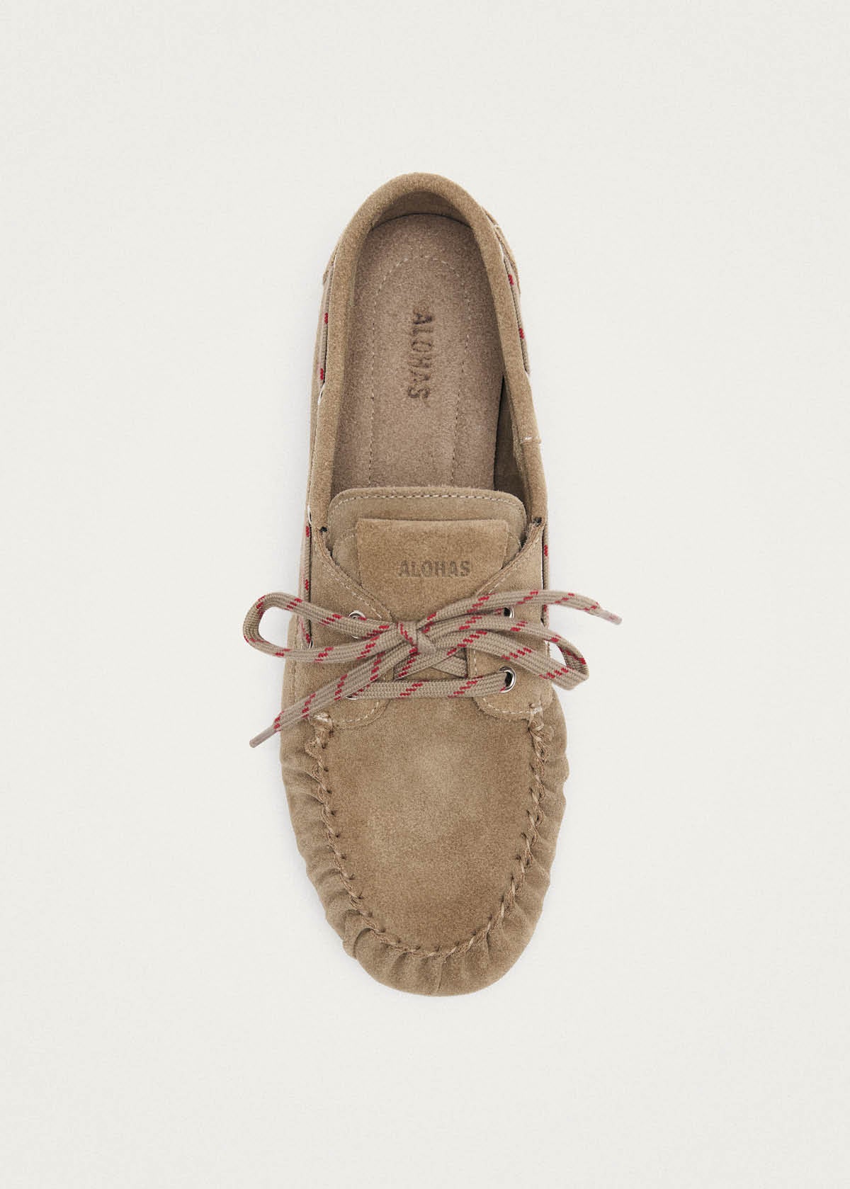 Rowan Sporty Suede Beige Leather Loafers - Image 5