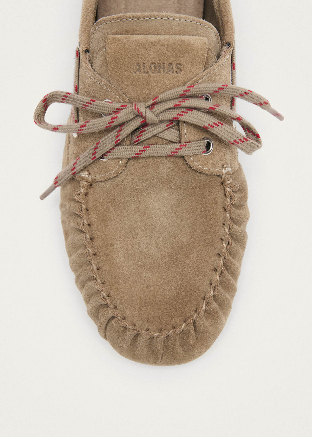 Rowan Sporty Suede Beige Leather Loafers - Image 6