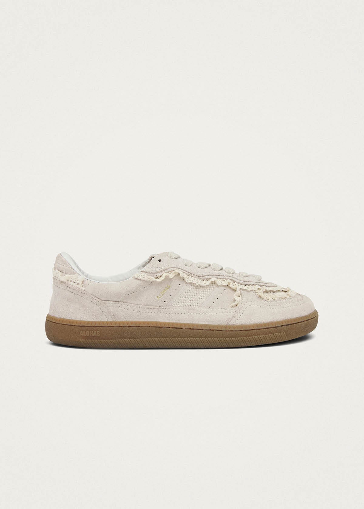Tb.00 Barefoot Crochet Cream Leather Sneakers - Image 4