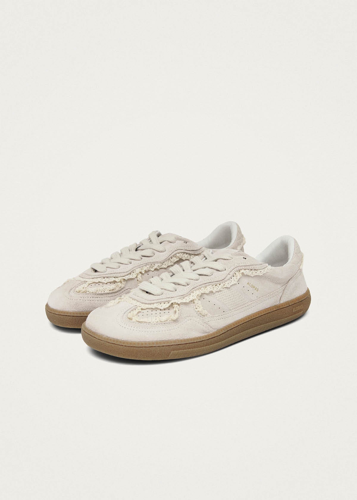 Tb.00 Barefoot Crochet Cream Leather Sneakers - Image 5