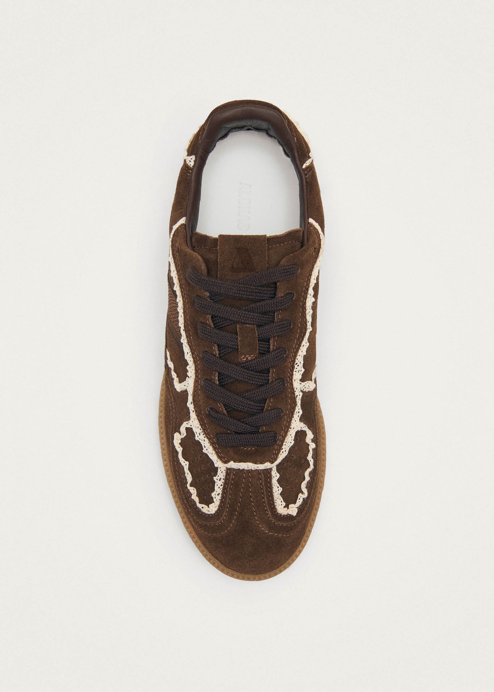 Tb.490 Crochet Chocolate Leather Sneakers - Image 5