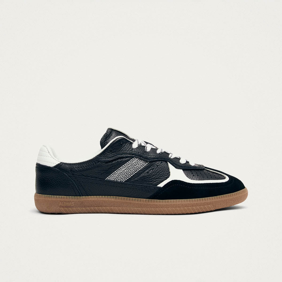 Tb.490 Rife Grain Black & White Leather Sneakers - Image 3