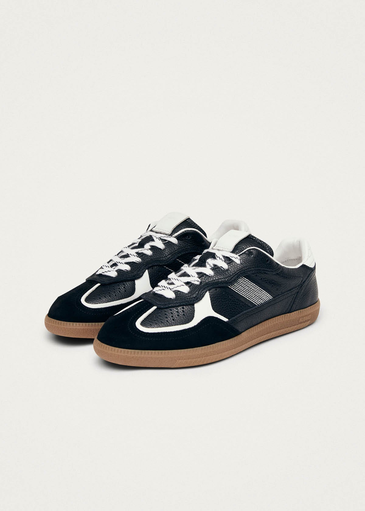 Tb.490 Rife Grain Black & White Leather Sneakers - Image 5