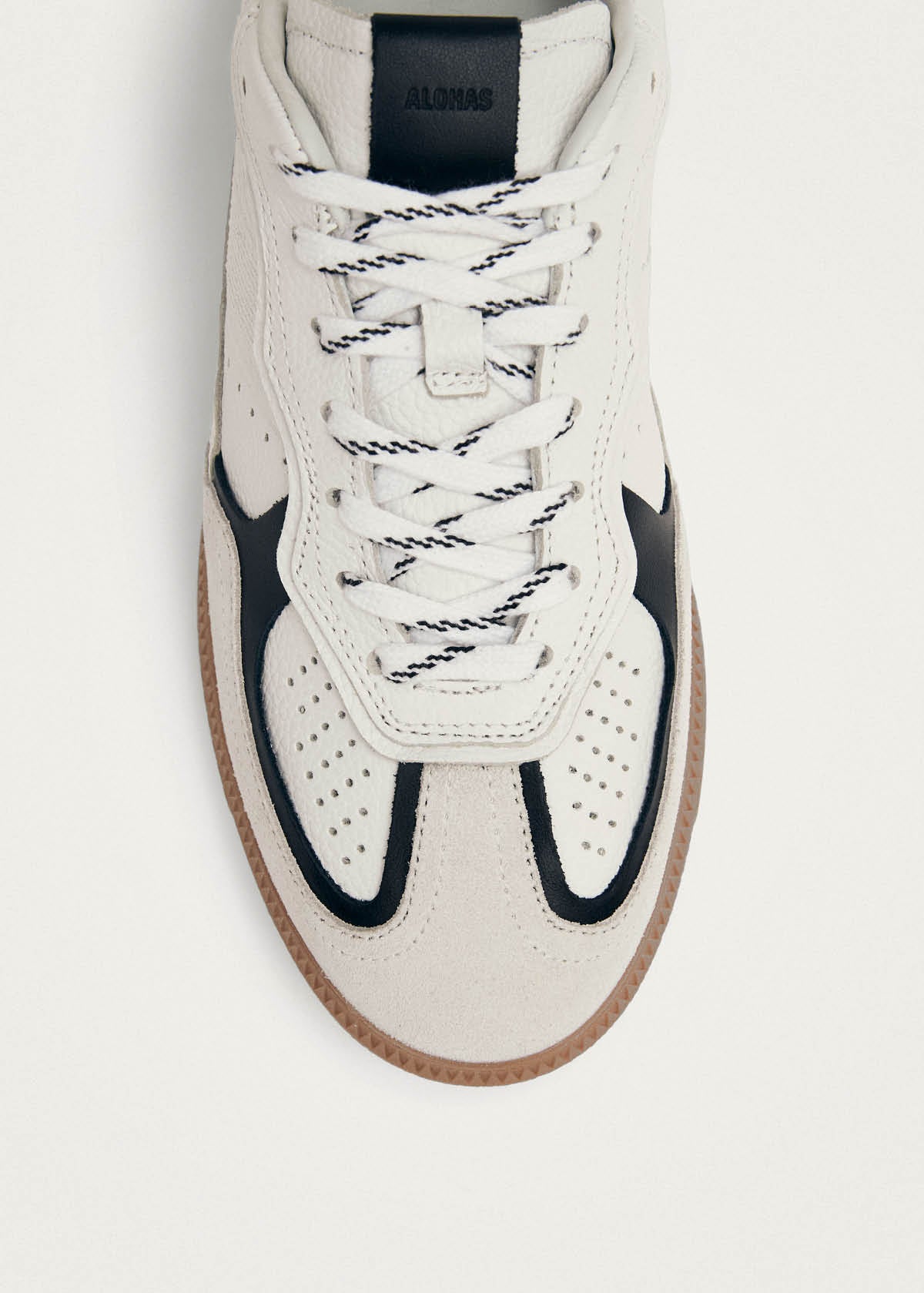 Tb.490 Rife Grain White Black Leather Sneakers - Image 7