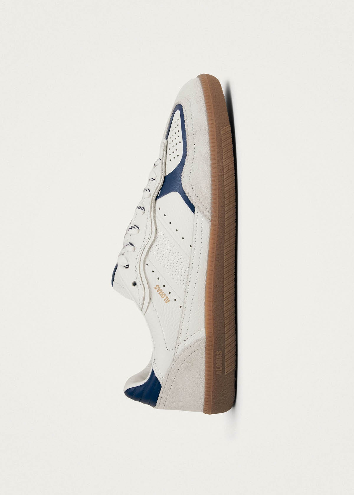 Tb.490 Rife Grain White Navy Leather Sneakers - Image 4
