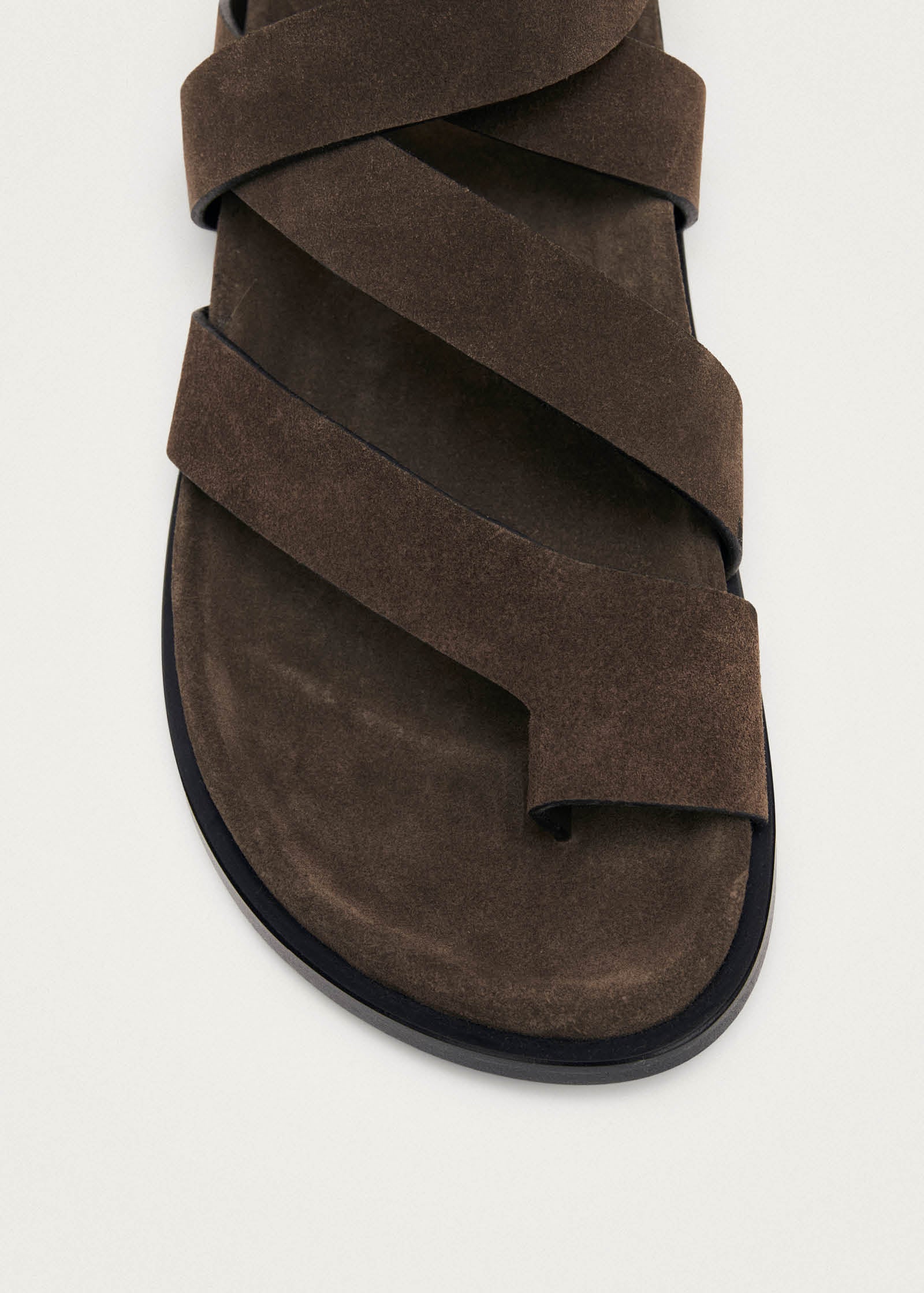 Tide Suede Brown Leather Sandals - Image 6