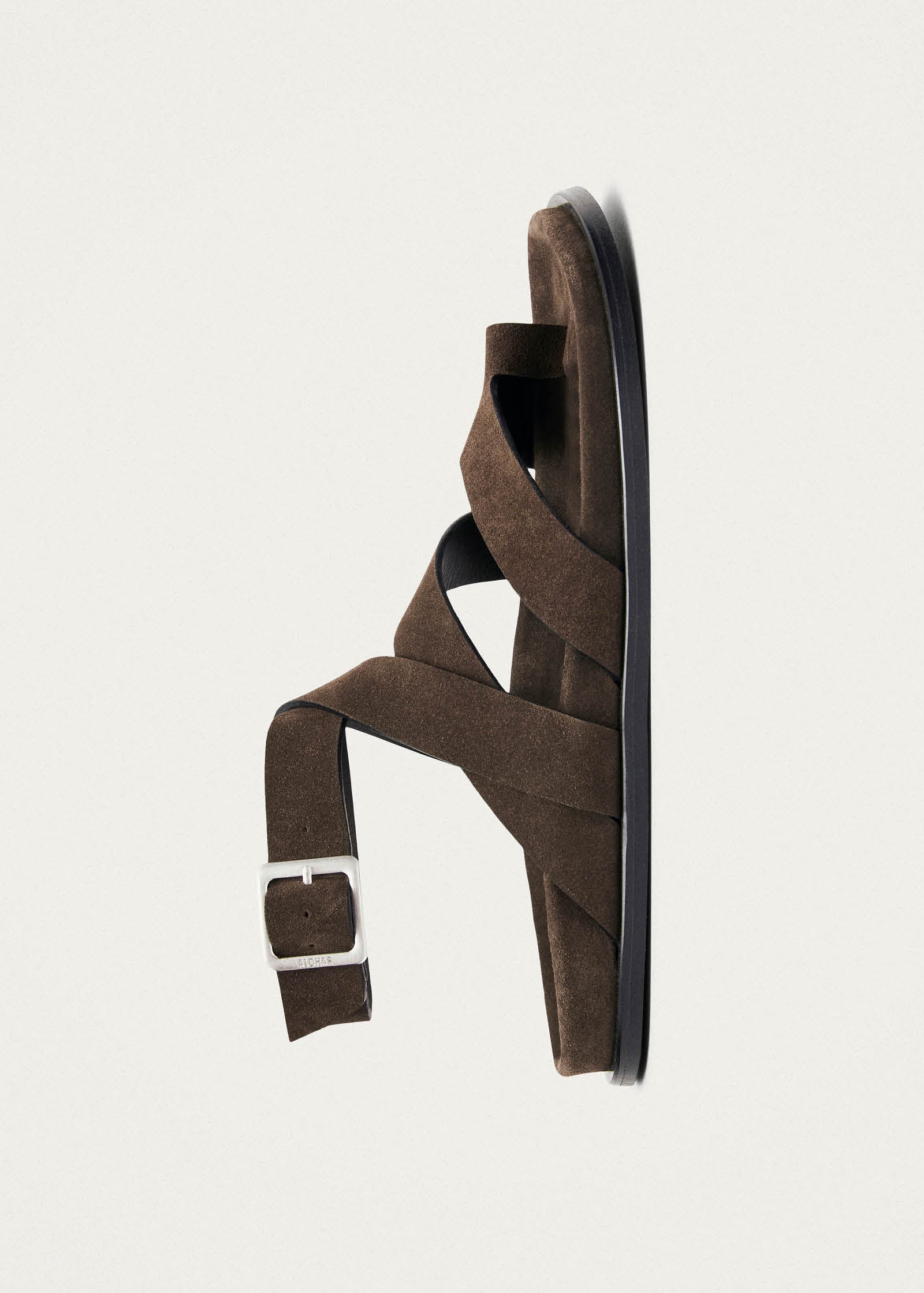 Tide Suede Brown Leather Sandals - Image 4